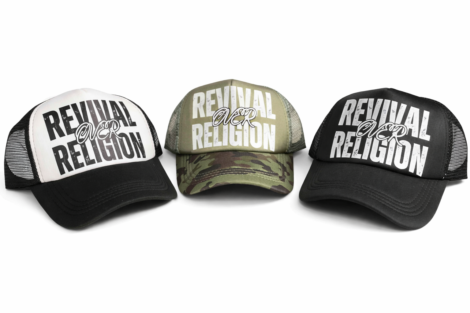 Revival Over Religion - Mesh Snapback